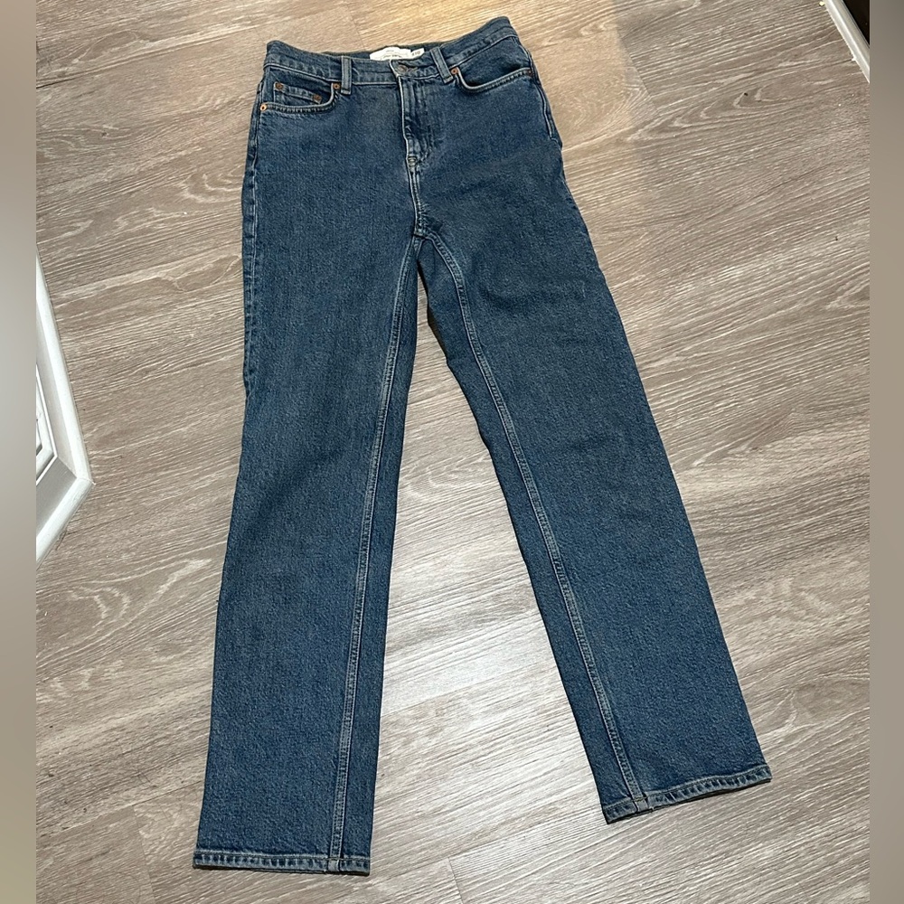 & Other Stories Blue Straight Leg Jeans